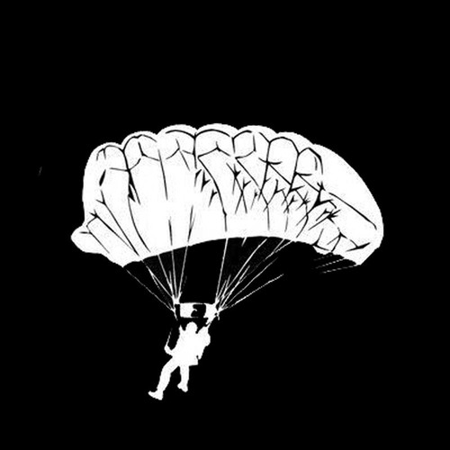 Airborne Parachutist  Decal