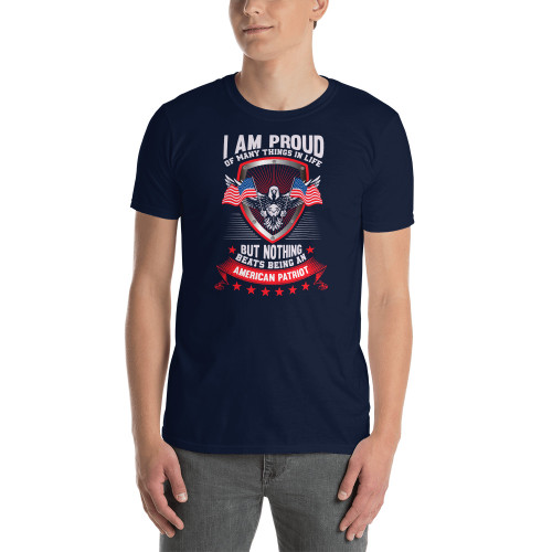 I'm a Proud American Patriot Short-Sleeve Unisex T-Shirt