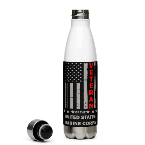 Veteran of the United States Marine Corps Stainless Steel Water Bottle