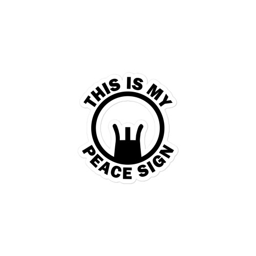 This is My Peace Sign Bubble-free sticker