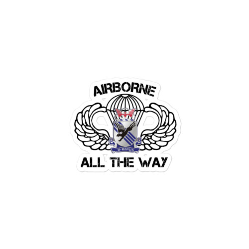 505 Airborne All the Way Bubble-free sticker