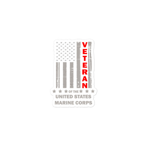 Veteran of the United States Marine Corps Bubble-free sticker