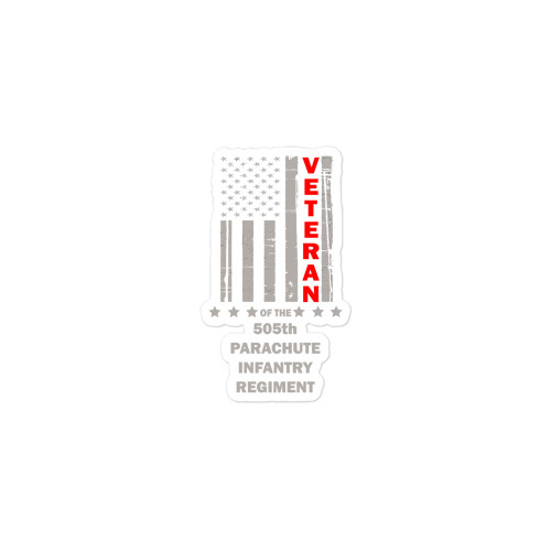 Veteran of the 505th Parachute Infantry Regiment Bubble-free sticker