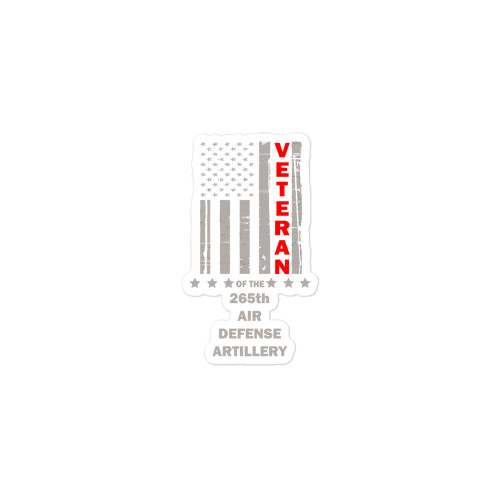Veteran of the 265th Air Defense Artillery Bubble-free sticker