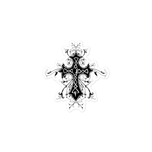 Cross Bubble-free sticker