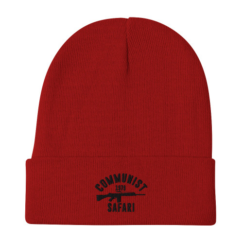Communist Safari Embroidered Beanie