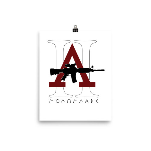 Molon Labe (Rifle) Poster