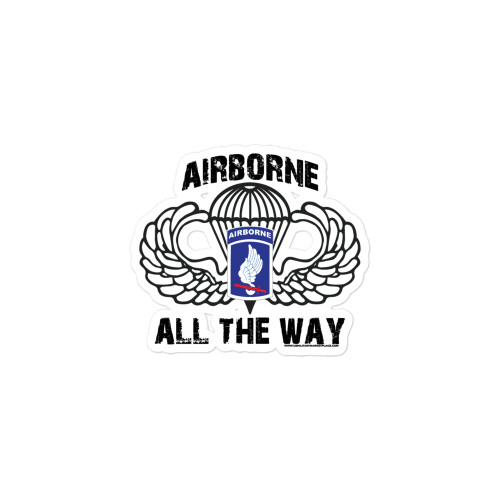 173rd Airborne All the Way Bubble-free stickers