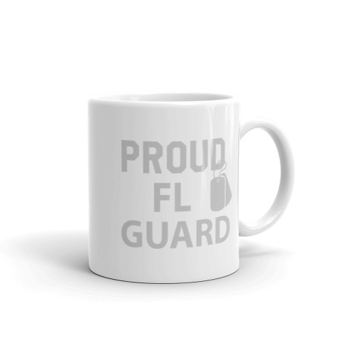 Proud FL Guard White glossy mug
