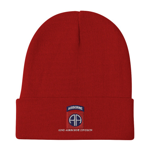 82nd Airborne Division Embroidered Beanie