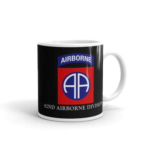 82nd Airborne Division White glossy mug