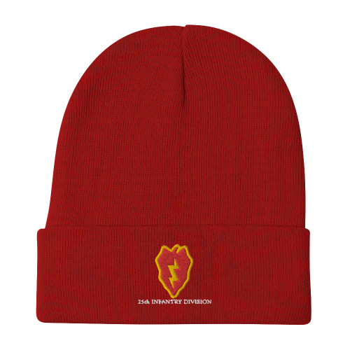 25th Infantry Division Embroidered Beanie