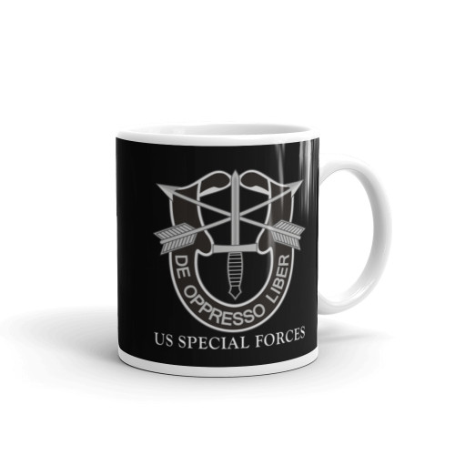 US Special Forces White glossy mug