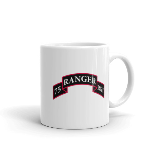 75th Ranger RGT White glossy mug