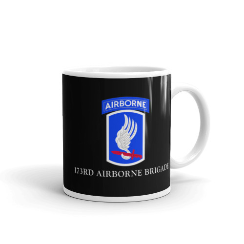 173rd Airborne Brigade White glossy mug