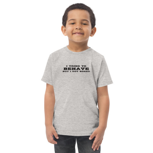 Tried to Behave Toddler jersey t-shirt