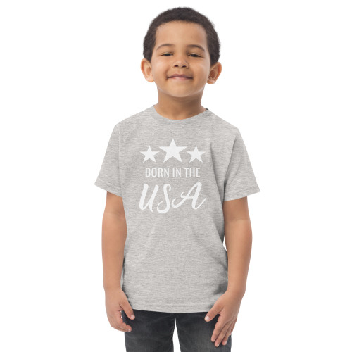 Born in the USA Toddler jersey t-shirt