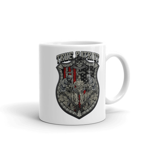 True Patriot White glossy mug