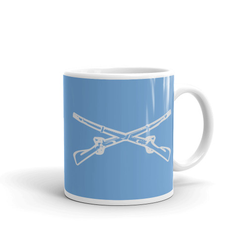 Cross Rifles White glossy mug