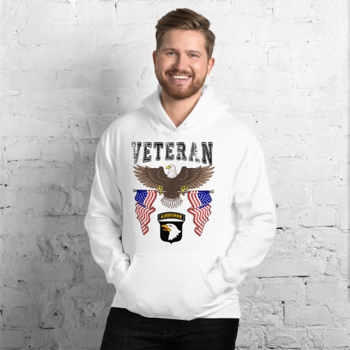 101st Airborne Veteran (American Eagle 2) Unisex Hoodie
