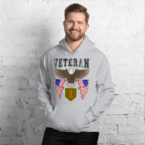 1st Infantry Veteran (American Eagle 2) Unisex Hoodie