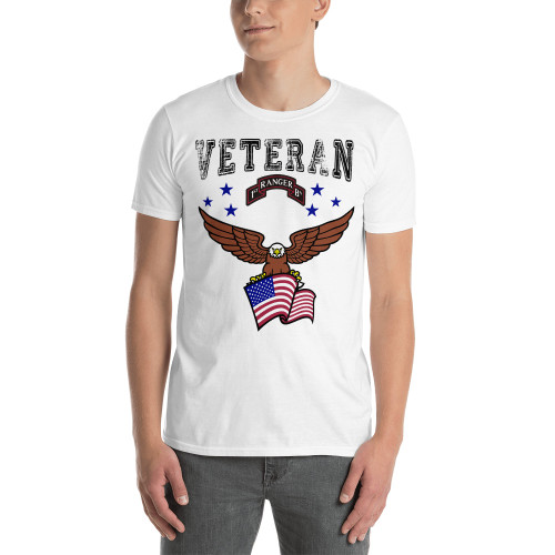 1st Ranger Veteran (American Eagle) Short-Sleeve Unisex T-Shirt