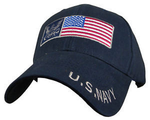 U.S. NAVY with US FLAG Baseball Cap