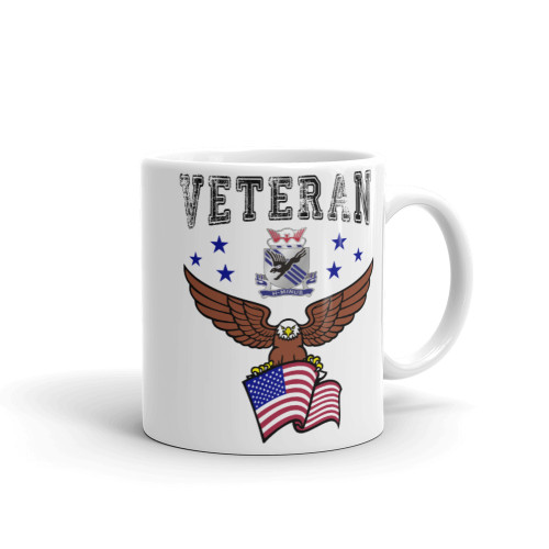 505 PIR Veteran (American Eagle) White glossy mug