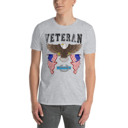 Combat Infantry Badge Veteran (American Eagle 2) Short-Sleeve Unisex T-Shirt
