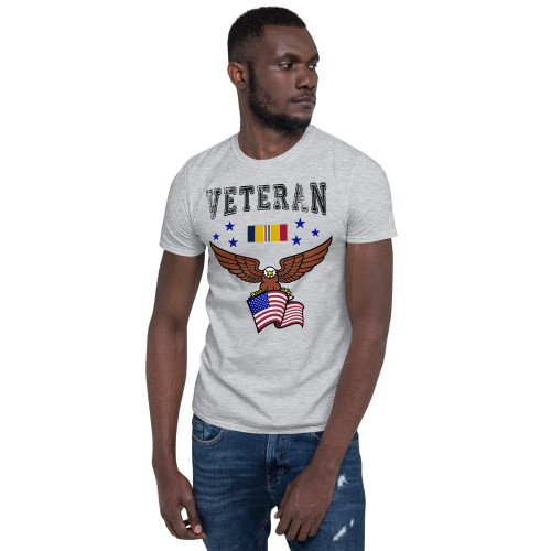 Combat Action Ribbon Veteran (American Eagle) Short-Sleeve Unisex T-Shirt