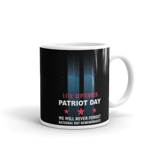 9/11 (We Will Never Forget 2) White glossy mug