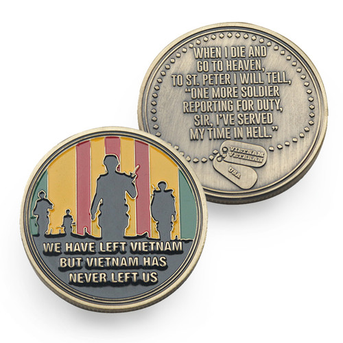 We Have Left Vietnam Challenge Coin