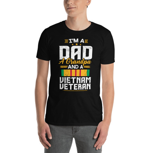 Dad, Grandpa, Vietnam Veteran Short-Sleeve Unisex T-Shirt