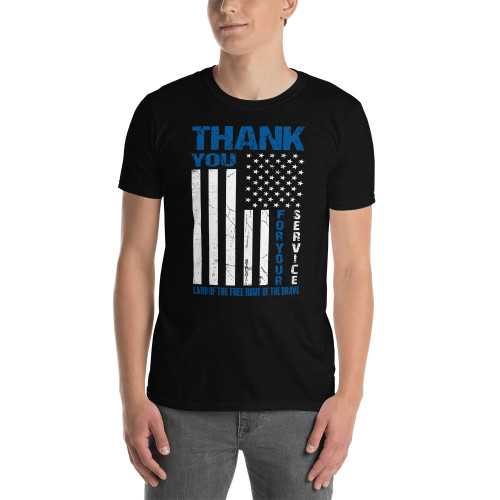Thank You For Your Service (Land of the Free) Short-Sleeve Unisex T-Shirt