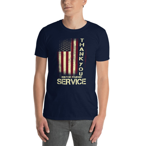Thank You For Your Service (US FLAG) Short-Sleeve Unisex T-Shirt