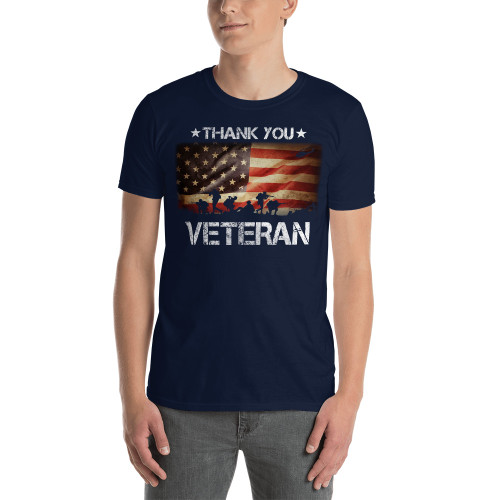 Thank You Veteran Short-Sleeve Unisex T-Shirt
