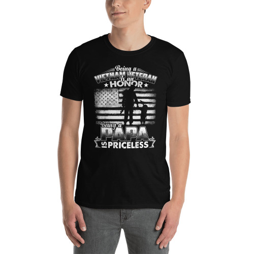 Vietnam Veteran Papa Short-Sleeve Unisex T-Shirt