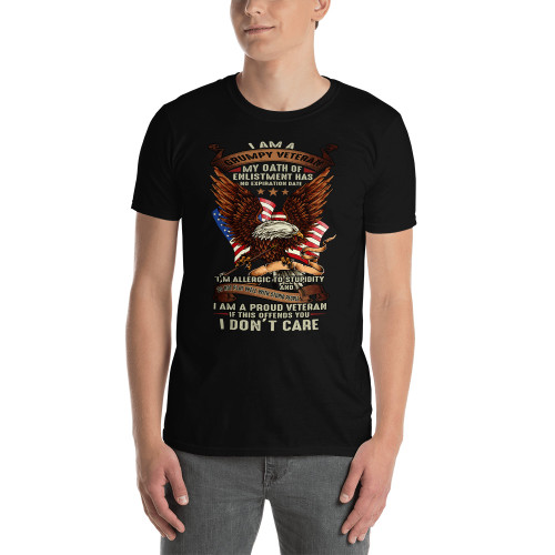 Grumpy Veteran (I Don't Care) Short-Sleeve Unisex T-Shirt