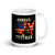 USA Combat Veteran White glossy mug