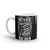 Woman with a DD 2-14 White glossy mug