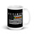Retired Vietnam Veteran (Flag) White glossy mug
