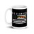 Retired Vietnam Veteran (Flag) White glossy mug