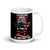 Veteran's Wife White glossy mug