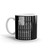 US Bullet Flag White glossy mug