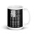 US Bullet Flag White glossy mug