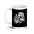 Defend the 2nd Amendment (Skull) White glossy mug