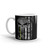 Don't Tread On Me (Skull) White glossy mug
