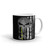 Don't Tread On Me (Skull) White glossy mug