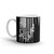 U.S. Rifle Flag White glossy mug