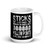 Sticks and Stones (Hollow Points) White glossy mug